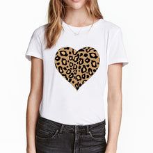 Load image into Gallery viewer, LEOPARD HEART FUNNY PRİNTED