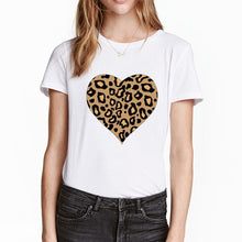 Load image into Gallery viewer, LEOPARD HEART FUNNY PRİNTED